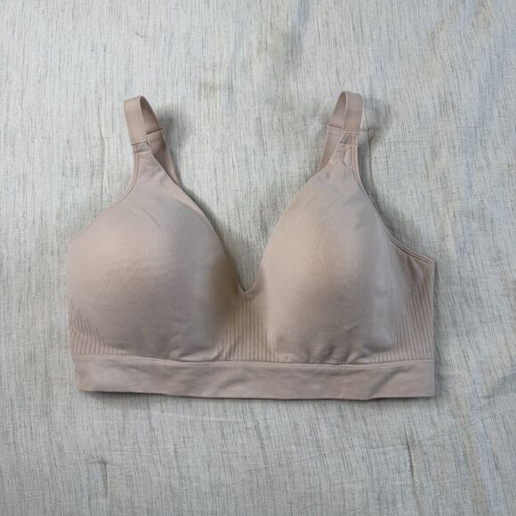 Bali Womens XL Light Pink Comfort Revolution Wireless Padded T-Shirt Bra DF3380 - Picture 11 of 13